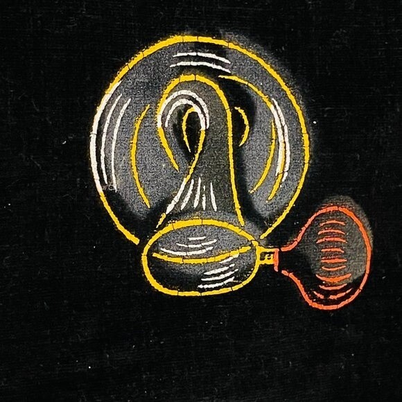 Vintage Velvet Pillow Cover Rolls-Royce Silver Ghost 1909 Gold Fringe - Picture 4 of 5